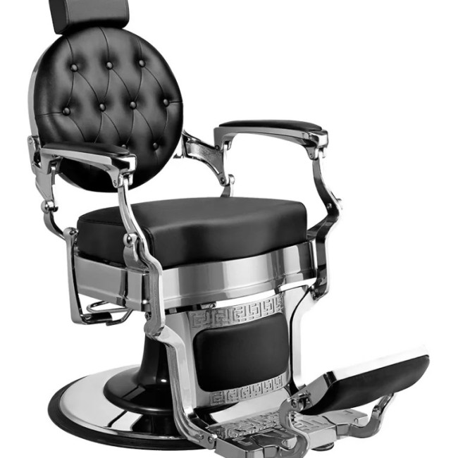 Кресло Барбер BUZZ Silver Black VIP02